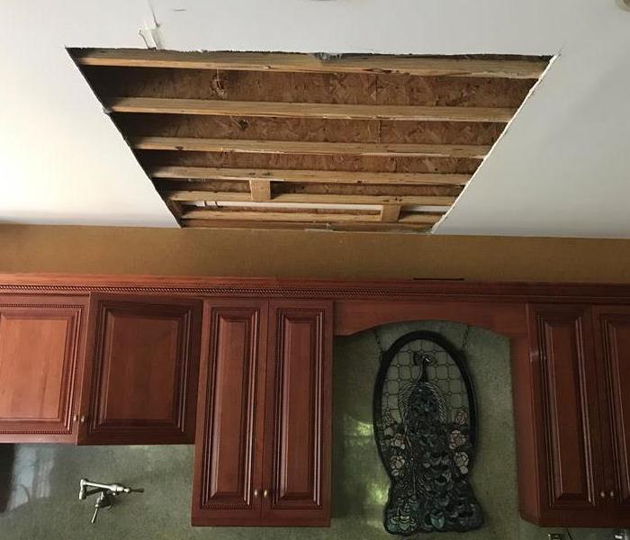 Kitchen water damage