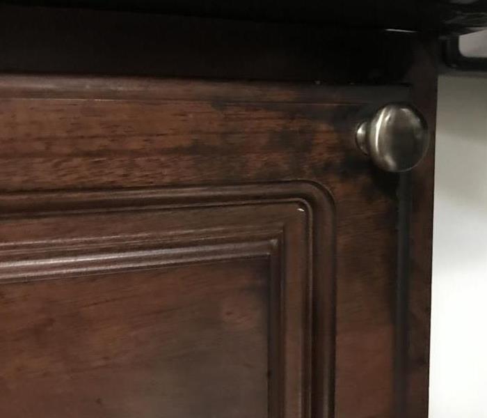 Cabinet Affected By a Fire